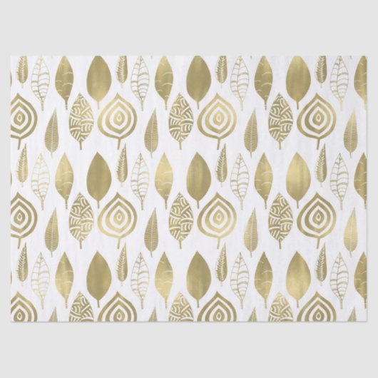 Gold Leaves Tissuepapier (Voorkant)