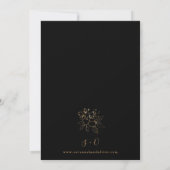 Gold led Floral Black & Gold Wedding (Achterkant)