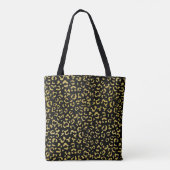 Gold Leopard, Gold Glitter, Leopard Pattern Draagtas (Achterkant)