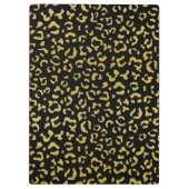 Gold Leopard, Gold Glitter, Leopard Pattern Klembord (Achterkant)
