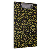 Gold Leopard, Gold Glitter, Leopard Pattern Klembord (Rechts)