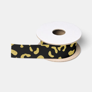 Gold Leopard, Gold Glitter, Leopard Pattern Lint