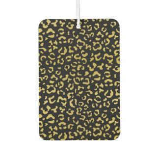Gold Leopard, Gold Glitter, Leopard Pattern Luchtverfrisser
