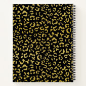 Gold Leopard, Gold Glitter, Leopard Pattern Notitieboek (Achterkant)