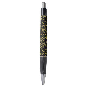 Gold Leopard, Gold Glitter, Leopard Pattern Pen