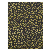Gold Leopard, Gold Glitter, Leopard Pattern Tafelkleed (Voorkant)