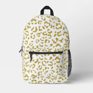 Gold Leopard, Gold Glitter, luipaard afdrukken Bedrukte Rugzak