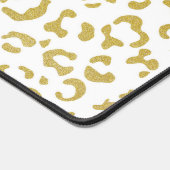 Gold Leopard, Gold Glitter, luipaard afdrukken Bureaumat (Hoek)
