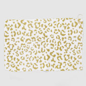 Gold Leopard, Gold Glitter, luipaard afdrukken Golfhanddoek (Horizontaal)