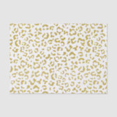 Gold Leopard, Gold Glitter, luipaard afdrukken Tissuepapier (Voorkant)