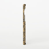 Gold Leopard Handgeschreven naam Metal Hoesje-Mate Samsung Galaxy Hoesje (Linkerkant)
