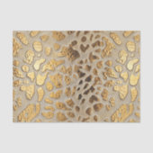 Gold Leopard Metallic Spots Tissuepapier (Voorkant)
