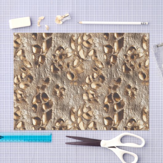 Gold Leopard Metallic Spots Tissuepapier (Craft)