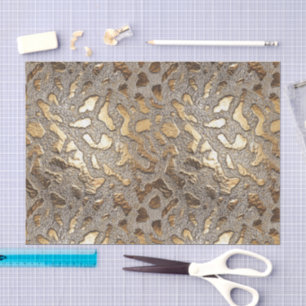 Gold Leopard Metallic Spots Tissuepapier