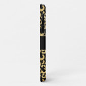 Gold leopard print aangepast Hoesje-Mate iPhone dr Case-Mate iPhone Case (Achterkant/links)