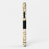 Gold leopard print aangepast Hoesje-Mate iPhone dr Case-Mate iPhone Case (Achterkant/rechts)