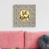 Gold-leopard-printer Canvas Afdruk (Insitu (Woonkamer))