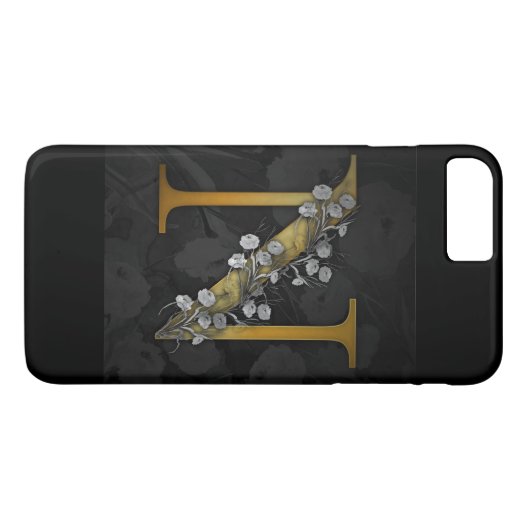 Gold Letter N Case-Mate iPhone Case (Achterkant (Horizontaal))