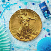 Gold Liberty Dollar Papieren Bordje (Feest)