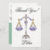 Gold Libra 1er anniversaire & Big Photo Merci (Devant / Derrière)