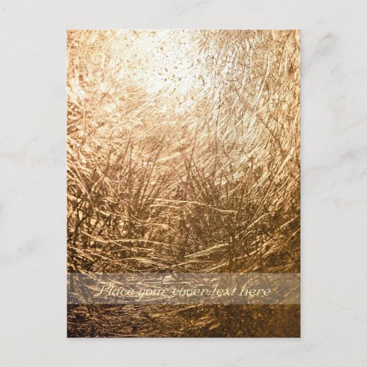 Gold Light 001 Briefkaart (Voorkant)