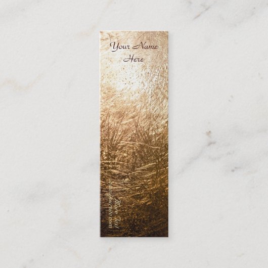 Gold Light 001 Mini Visitekaartje (Voorkant)