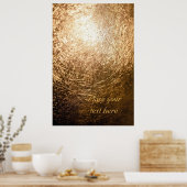 Gold Light 001 Poster (Keuken)