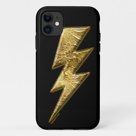 Gold Lightning Bolt iPhone 5 Hoesjes (Achterkant)