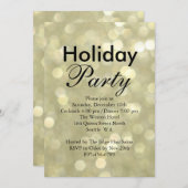 Gold Lights Invitation corporative de vacances (Devant / Derrière)