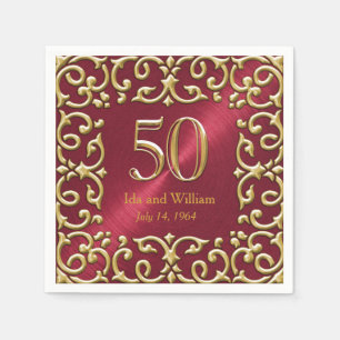  Gold Lijst 50e Jubileum Servet