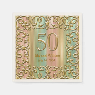  Gold Lijst 50e Jubileum Servetten
