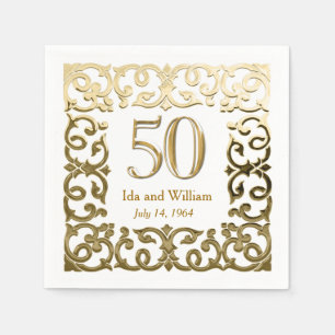  Gold Lijst 50e Jubileum Servetten