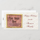 Gold Lijst - Aangepaste fotokaarten Feestdagenkaart (Voorkant / Achterkant)