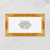 Gold Lijst Border | Boho Dot Pattern Visitekaartje (Achterkant)