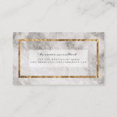 Gold Lijst en marmer Visitekaartje (Achterkant)
