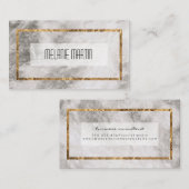 Gold Lijst en marmer Visitekaartje (Voorkant / Achterkant)