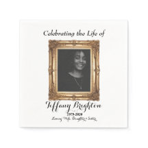 Gold Lijst Memorial Napkins