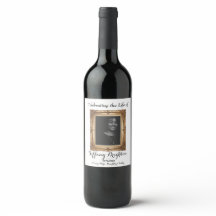 Gold Lijst Memorial Wine Label