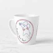 Gold lijst, nieuw jaar, kerstmis latte mok (Linkerhoek)