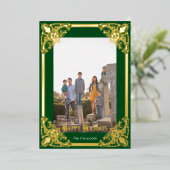 Gold Lijst Prettige feestdagen Foto (Staand Voorkant)