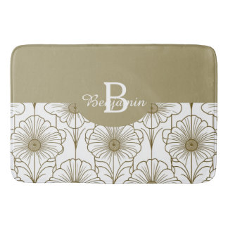 Gold Line Bloemen Patroon Badmat