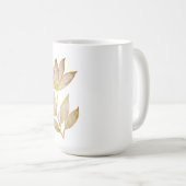 Gold Line Floral Coffee Mug (Devant droit)