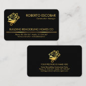 Gold Line Handyman Tools Builder Visitekaartje (Voorkant / Achterkant)