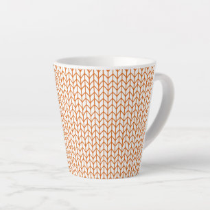 GOLD LINE KNIT Latte Mok