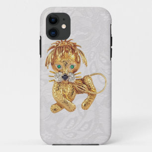 Gold Lion Jewel Foto Paisley Lace iPhone 5 Hoesje