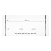 Gold Lips - Cadeaubon Reclamekaart (Achterkant)