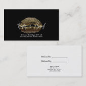 Gold Lips Kiss Make-up Beauty Glam Verwijs Een Vri Aanbevelingskaartje (Voorkant / Achterkant)