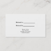 Gold Lips Kiss Make-up Beauty Glam Verwijs Een Vri Aanbevelingskaartje (Achterkant)