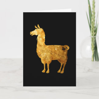 Gold Llama Wenskaart Kaart
