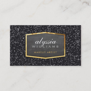 GOLD LOGO classy elegante glitter sprankelend zwar Visitekaartje